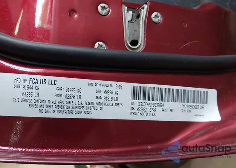 2015 Dodge Dart Se z USA, uszkodzony, nr VIN 1C3CDFAA2FD337884